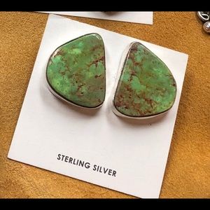 Genuine Sterling Silver and Turquoise earrings